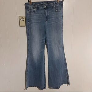American Eagle Festival Flare Jeans Sz 16 LONG